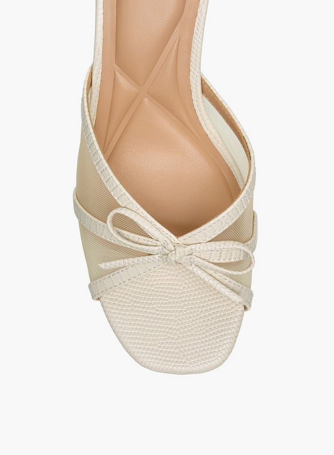 سيليست صنادل بكعب قطة مزينة بفيونكة للنساء - Image 4